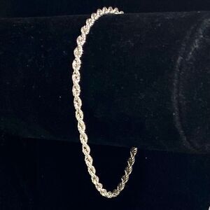 AUS Sterling 925 Silver Twisted Rope Bracelet